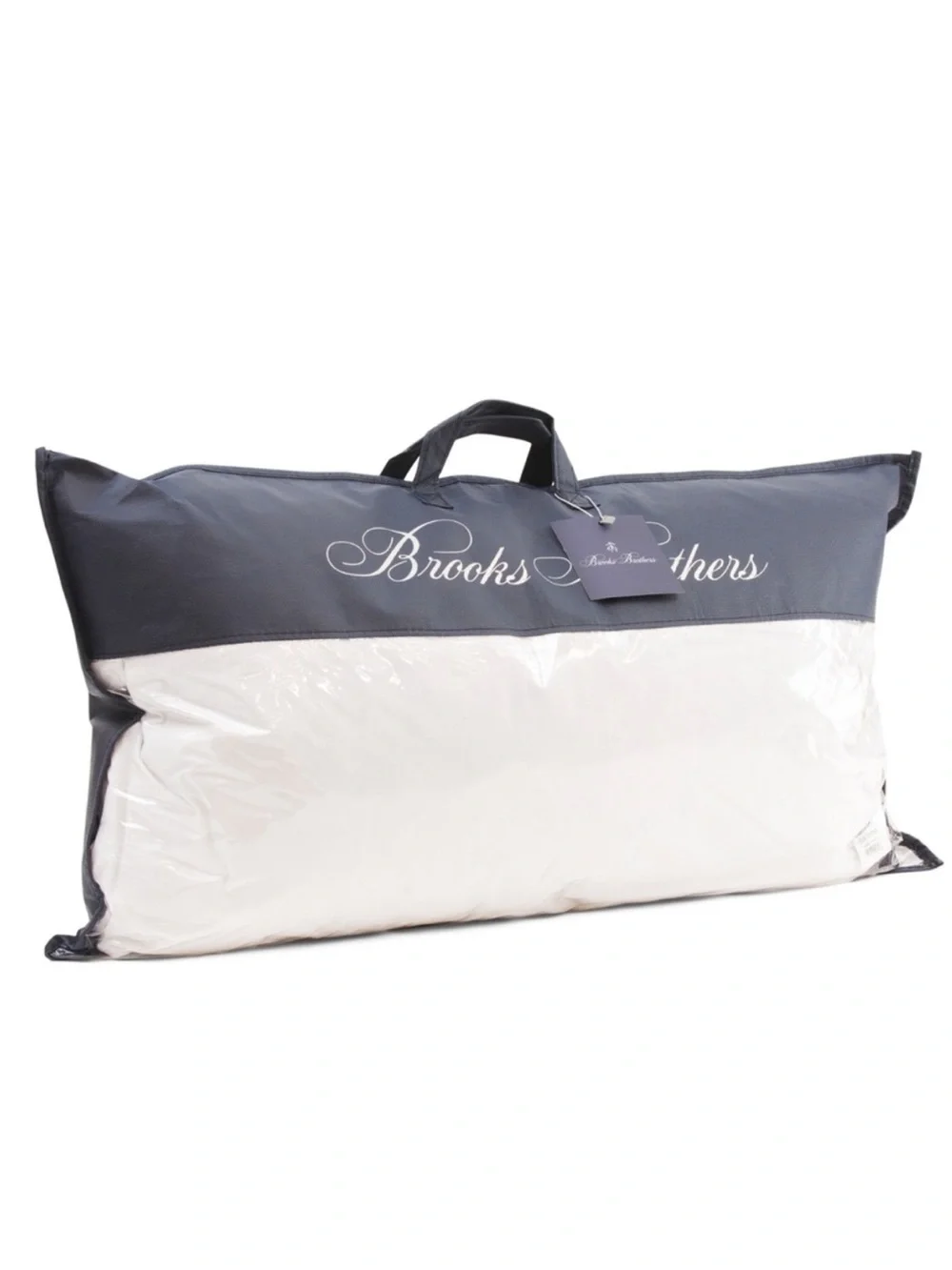 BROOKS BROTHER King White Made In Turkey Luxury Down Bed Pillow